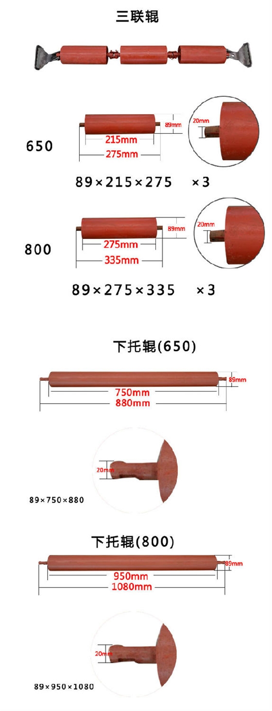 托輥參數(shù)